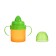 Baby playpel with solid nose, 150 ml., With handles, orange/green color