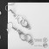 Earrings Metal "handcuffs", color black silver