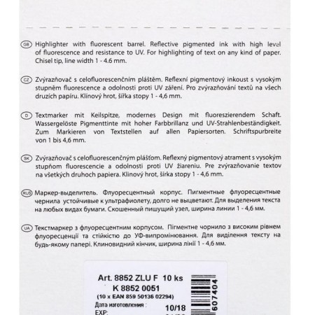 MARKER PRISTOR 4.6 Centropen 8852, fluorescent, yellow color-5