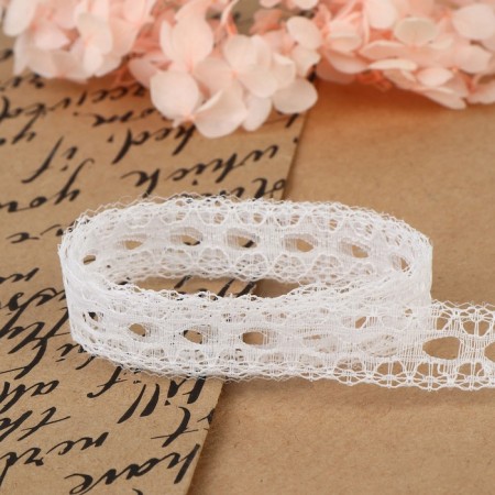 Capricon lace, 15 mm × 10 ± 1 m, white color-2