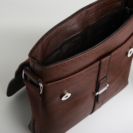 Male bag, brown color-4