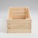 Box wooden for shelves with a depth of 50x25x15 cm