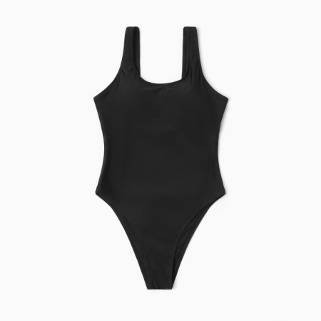 Swimsuit Women's Assigned plain minku, black color, size 42-6