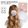 Outlet. Bant for hair on elastic band, white, 6.5 cm, princesses