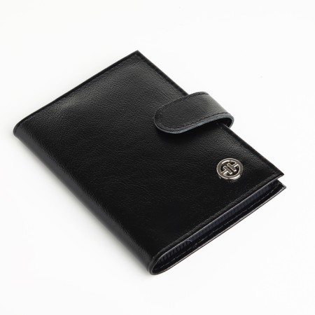 Cover for auto documents on the button, textura, black color-2