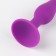 Anal traffic jam, oki-horses, cone, Soft silicone, 25 x 80 mm, purple