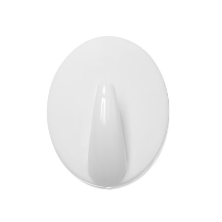 Holder self -adhesive tundra krep, 45x45 mm, white color, oval, 3 pcs.-6