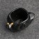 Figure pot "Snail" black, 6x11x6cm