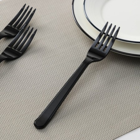 Plastic disposable Black Plastic Plastic "Premium", 18 cm