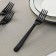 Plastic disposable Black Plastic Plastic "Premium", 18 cm