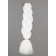 Zumba Kanecalon is monophonic, corrugated, 60 cm, 100 g, white color (#ay9)