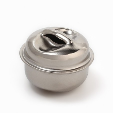 Bell, d = 2.1 cm, set 5 pcs, silver-1