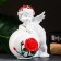 Figure "Angel on a ball with a rose" 18x14cm