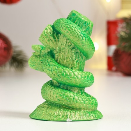 Figure "Snake on a tree" light green, 10x8cm-2