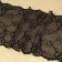 Lace elastic fabric, 190 mm × 2.7 ± 0.5 m, black color