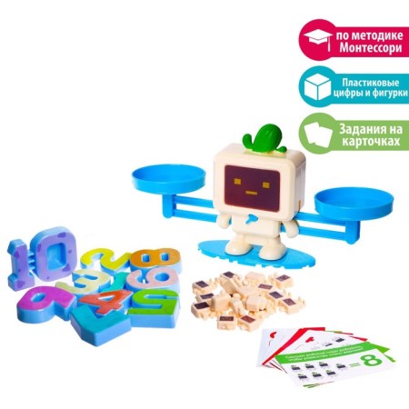 Children's developing mathematical scales "Smart Robot", in the package