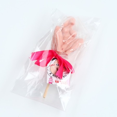 Lollipop "I am sitting at work", taste: blueberries, 45 g. (18+)-5