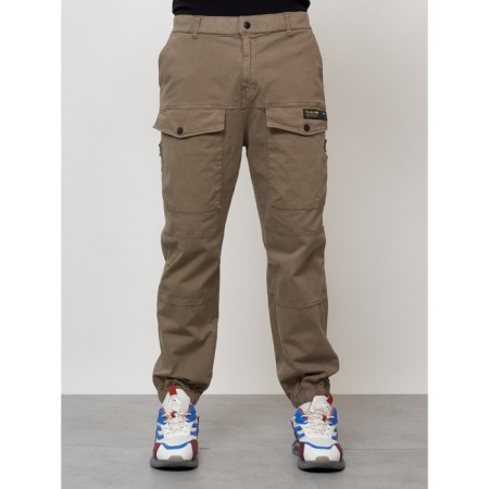 Cargo jeans men, size 50-52, beige color