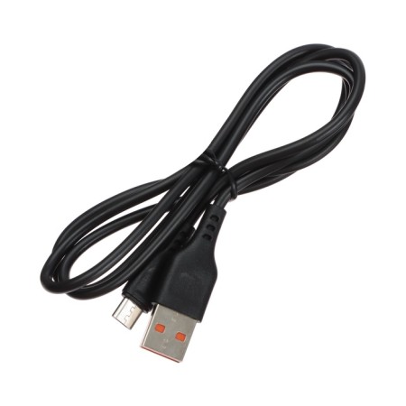 MicroUSB cable - usb, 2.4 a, 1 m, charging + data transfer, package, black-2
