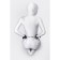 Handcuffs Anonymo #0103, PU Skin, Black