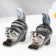 Souvenir "cat", sedentary, striped dark, gzhel