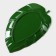 Serve dish "Liszt", 37.5 × 23.5 × 2 cm, green color
