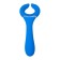 Multifunctional vibrator L’Eroina Whally, 18.5 cm, silicone, blue color