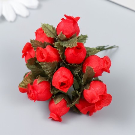 Flowers for decorating "Rose Blanca" red 1 bouquet = 12 colors 10 cm-1