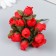 Flowers for decorating "Rose Blanca" red 1 bouquet = 12 colors 10 cm