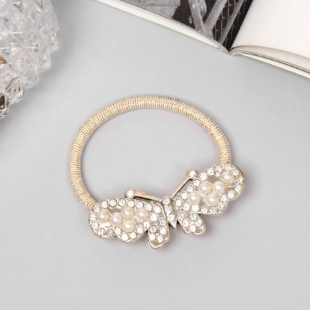 Hair elastic band "Robin" butterfly, 5 cm-1