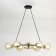 Suspended chandelier Citilux "Planet" CL105195, 80x80x30 cm, 9x40W, E14, brown color