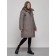 Coat insulated winter female, size 48, dark gray color