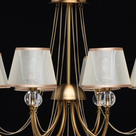 Chandelier "Federica", 8x40W E14, color gold-5