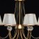 Chandelier "Federica", 8x40W E14, color gold