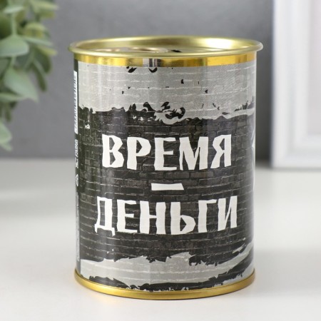 Pigging bank Metal "Time Money"