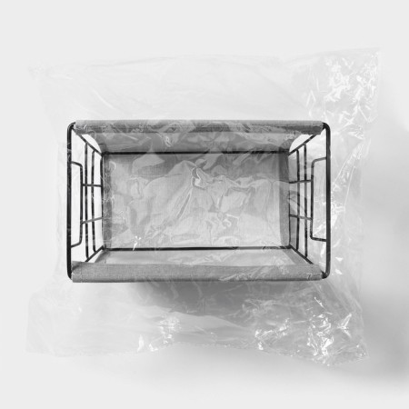 LADOM storage basket, 25 × 15 × 12 cm, gray color-6