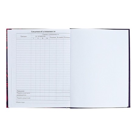 Diary for grades 5-11 "Tropical Web", hard cover, glossy lamination, 48 sheets-8