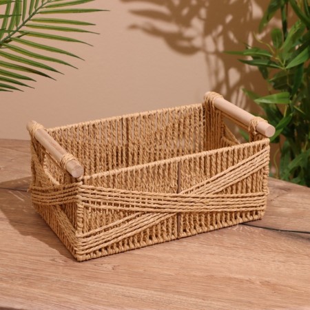 Set of wicker baskets, 3 pcs, 36x31x25 cm-6
