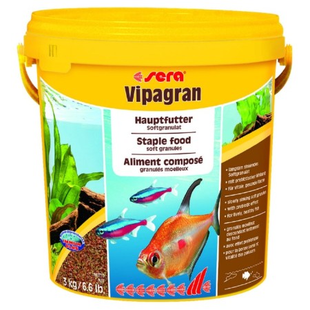 Sera Vipagran food for fish, the main, in granules, 10 l, 3 kg, bucket