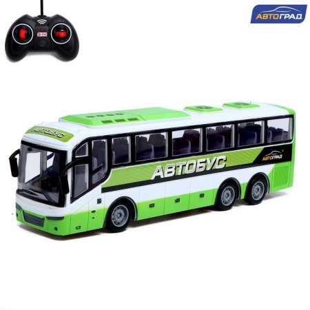 Radio -controlled bus "Intercity", a scale of 1:30, works from batteries, white color
