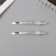 Invisibility for hair "Beat" (set 2 pcs) petal, 6 cm, silver