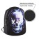School backpack Art Hype Skull, 39x32x14 cm