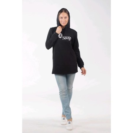 Tunic with a hood No DUBT, size 46, black color-1
