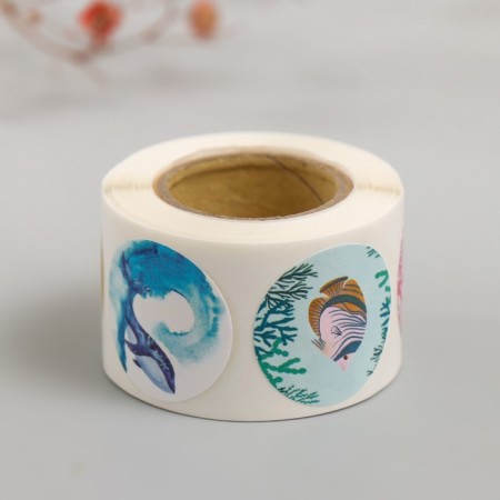 Stick Paper "Underwater World" d = 2.5 cm 252 pcs in the roll-4