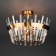 STECCATO chandelier, 5x60W E14, Copper color