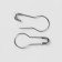 Pins with round end, 22 mm, 100 pcs, silver color