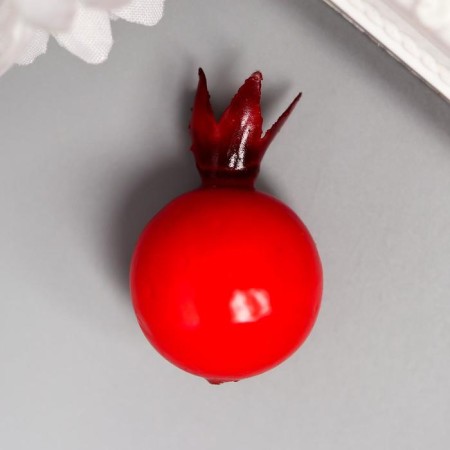 Decor for creativity "Rosehip Berry" set of 15 pcs 2.5x2.5x3.8 cm