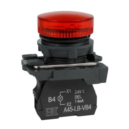 Signal lamp Optisignal KEAZ, 230 V, red