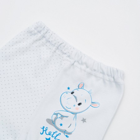 Nursery sliders, white/blue color, height 56 ​​cm (0-1 months)-1