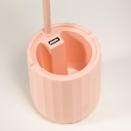 Table lamp with AKB 16216/1PK LED 4W 3000/6000K USB pink 8x8x44.5 cm Risalux-8